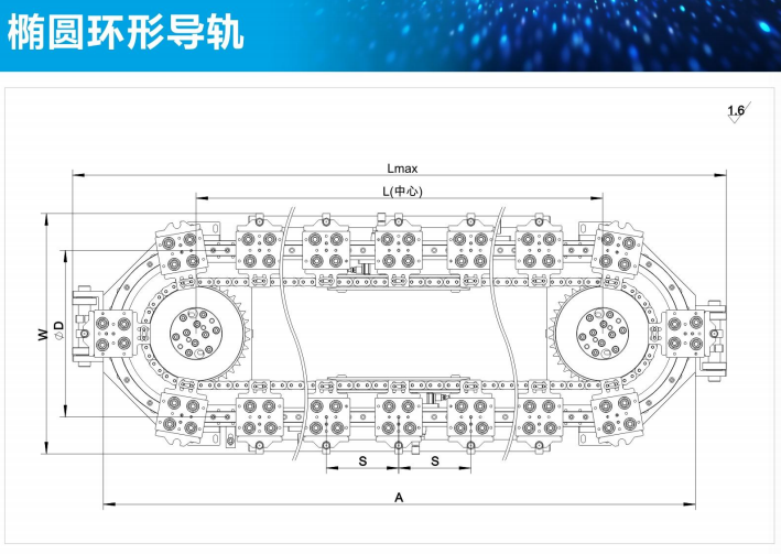 臻域环形导轨 椭圆形环形导轨布局图